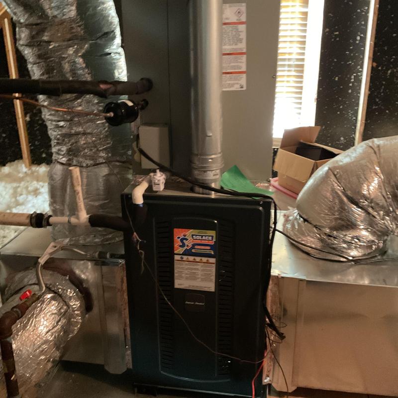 Furnace system with ductwork and ventilation maintenance Furnace system with ductwork and ventilation maintenance