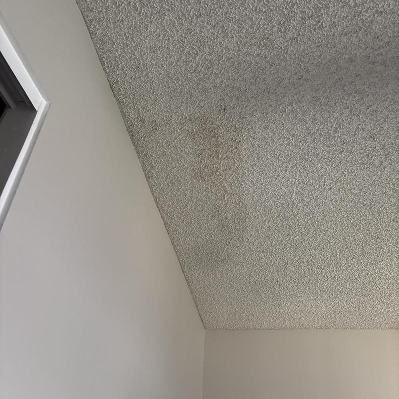 Ceiling water stain on textured ceiling in Glendale, AZ