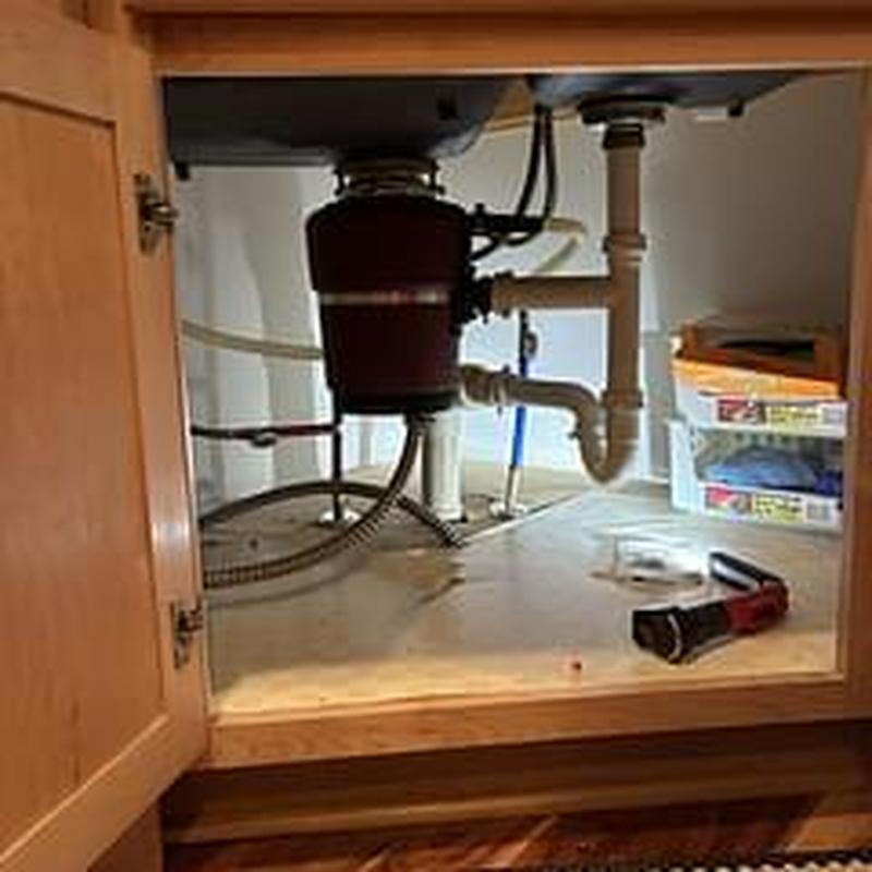 Kitchen sink shut off valves and plumbing under cabinet Kitchen sink shut off valves and plumbing under cabinet