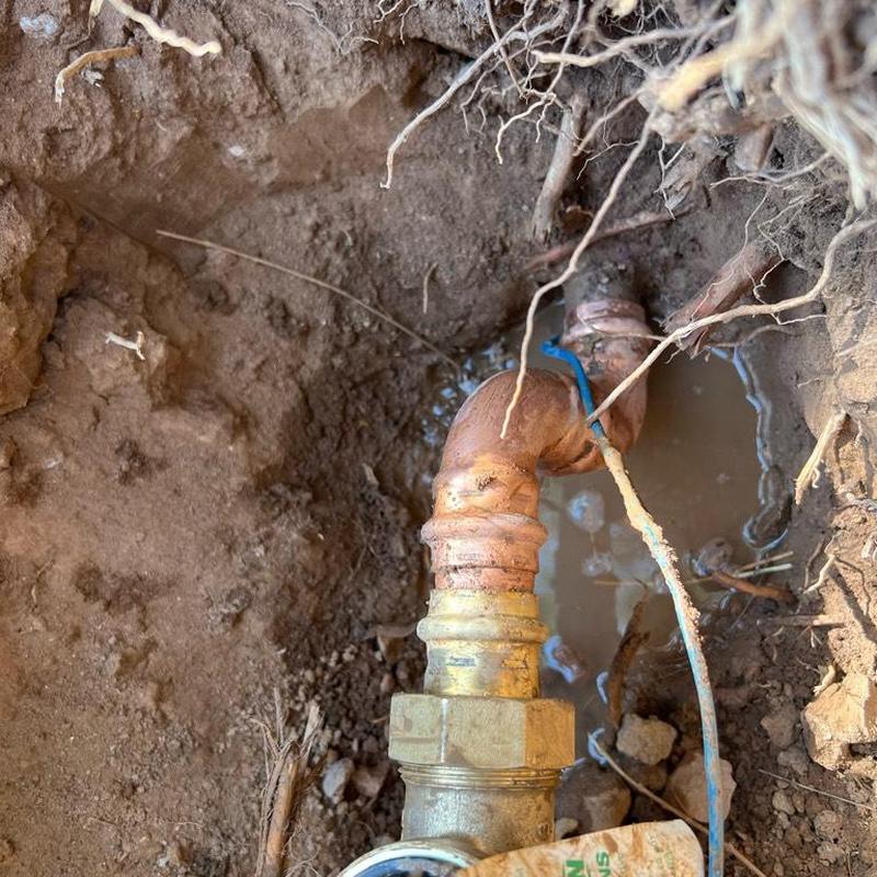 1-inch pressure-reducing valve with copper piping repair