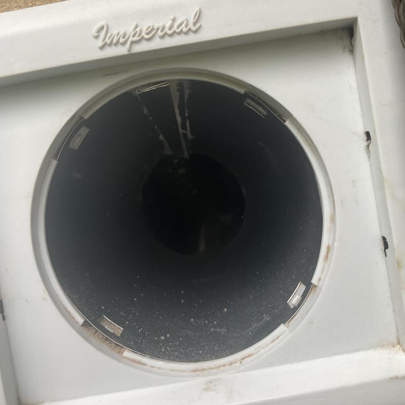 Dryer vent duct interior cleaned and cleared Dryer vent duct interior cleaned and cleared