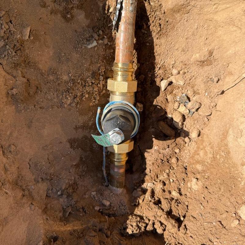 Pressure Reducing Valve installation in underground pipe