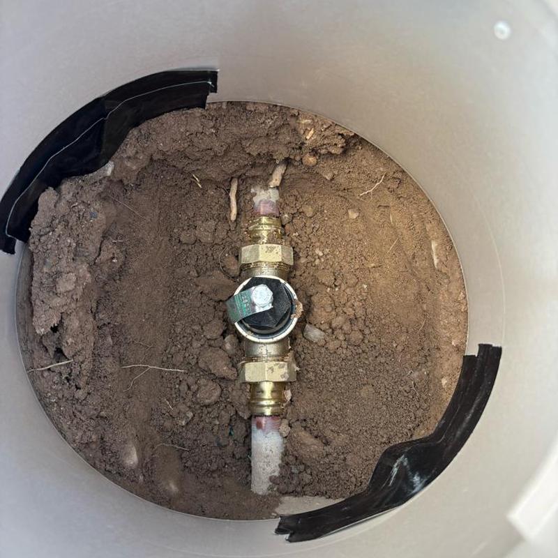 Zurn PRV valve installed in ground with access box
