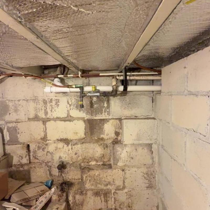 Kitchen sink plumbing repiping with new PVC pipes
