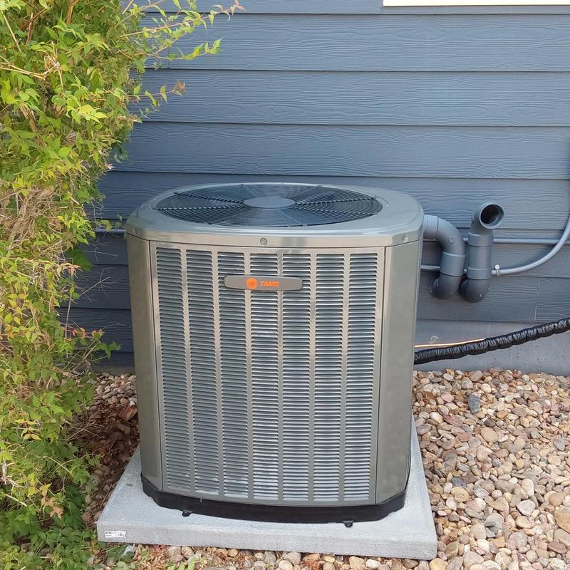 Trane 5TTR60 air conditioner unit installed outdoors