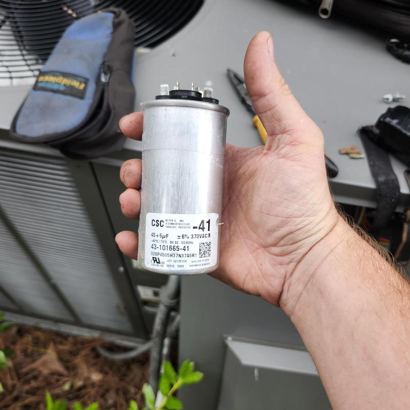 Dual capacitor for HVAC package unit replacement Dual capacitor for HVAC package unit replacement