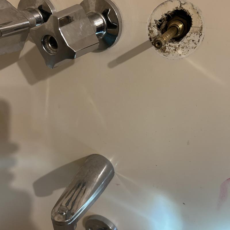 Tub valve stem replacement with washer repair Tub valve stem replacement with washer repair