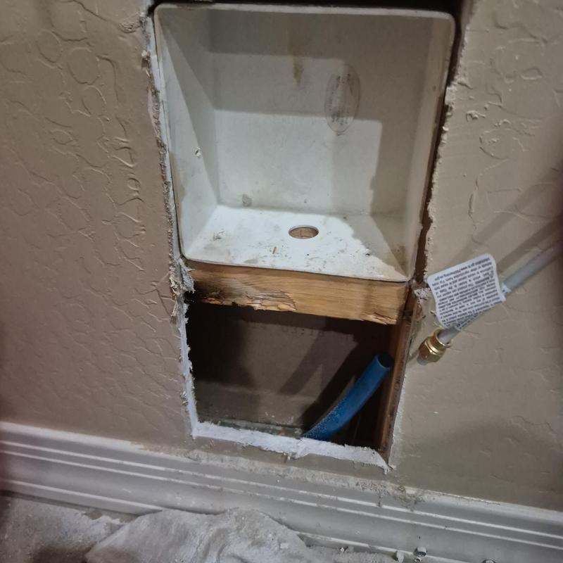 Ice maker valve with new water supply line installation