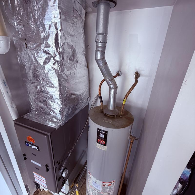 Water heater and furnace installation area