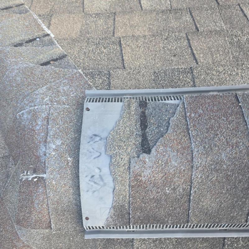 Roof shingles with hail impact and granule loss