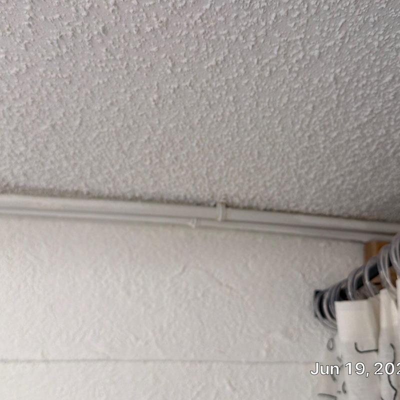 Non-code compliant electrical conduit installation on ceiling Non-code compliant electrical conduit installation on ceiling