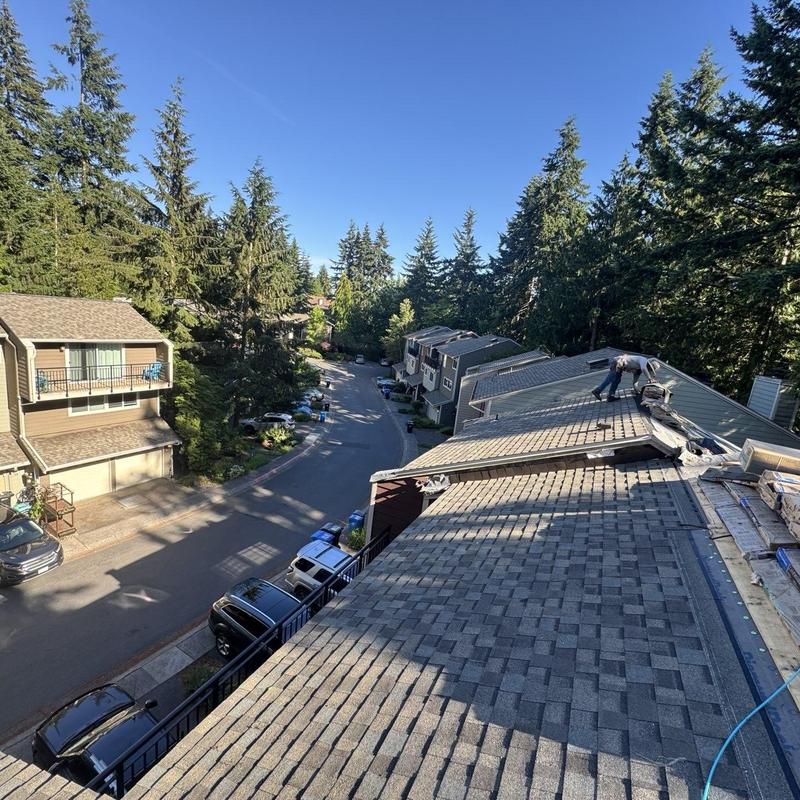Asphalt shingle roof replacement in Arlington, WA