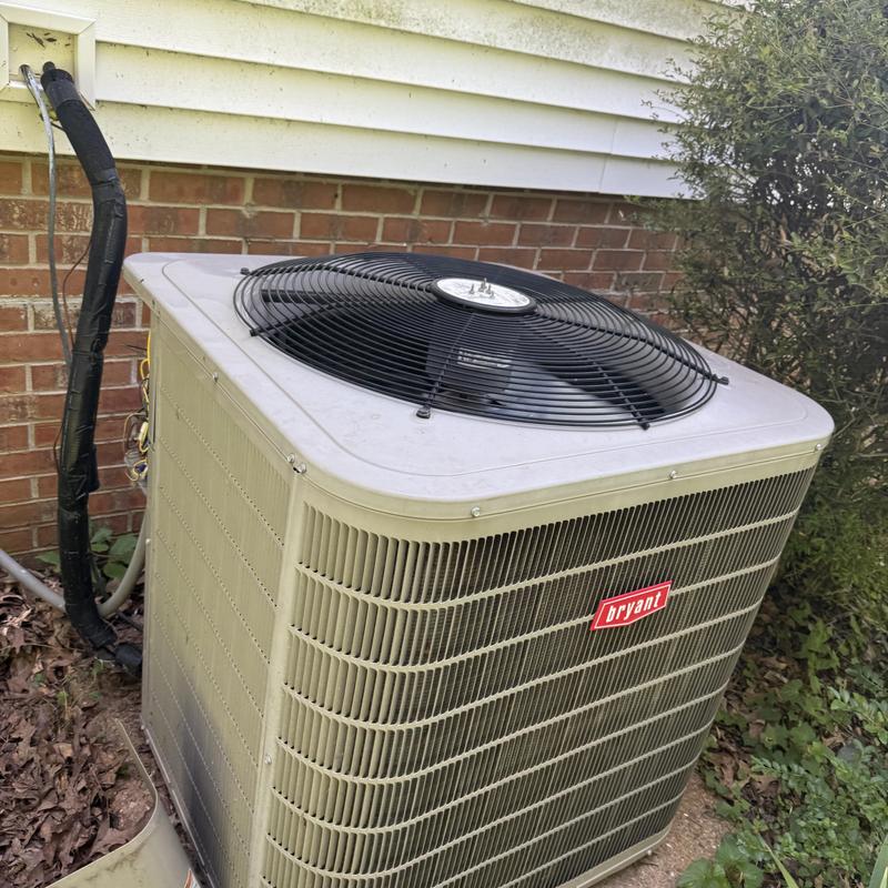 Bryant HVAC unit with thermostat power issue outdoors Bryant HVAC unit with thermostat power issue outdoors