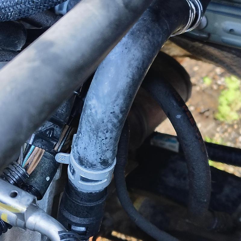 Heater hose fitting replacement and coolant refill Heater hose fitting replacement and coolant refill