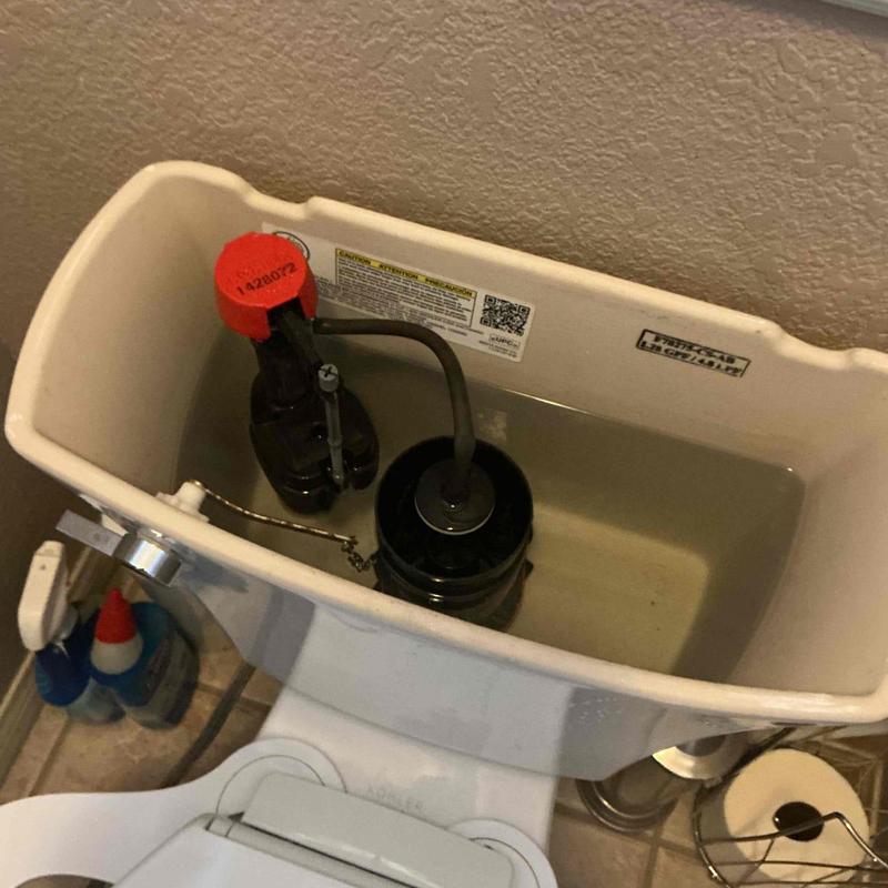 Fluid Master fill valve inside toilet tank installation