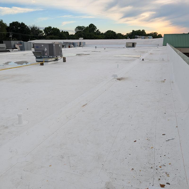 TPO single ply flat commercial roof restoration