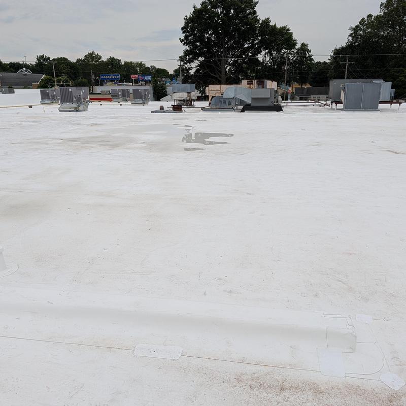 TPO single ply flat commercial roof restoration