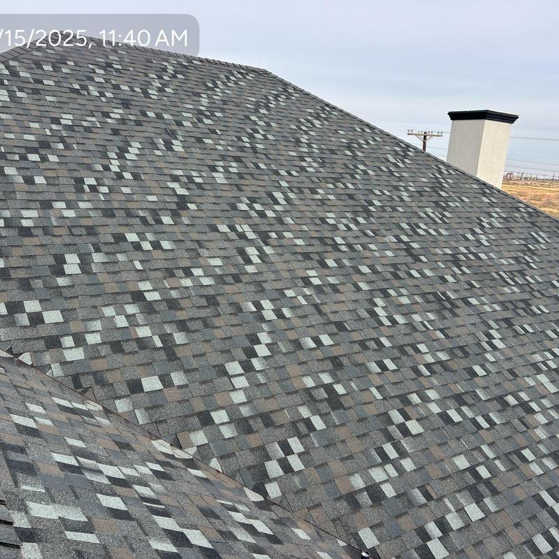 Tamko Stormfighter gray shingle roof installation