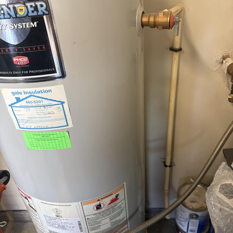 50-gallon gas water heater with new flex connectors 50-gallon gas water heater with new flex connectors