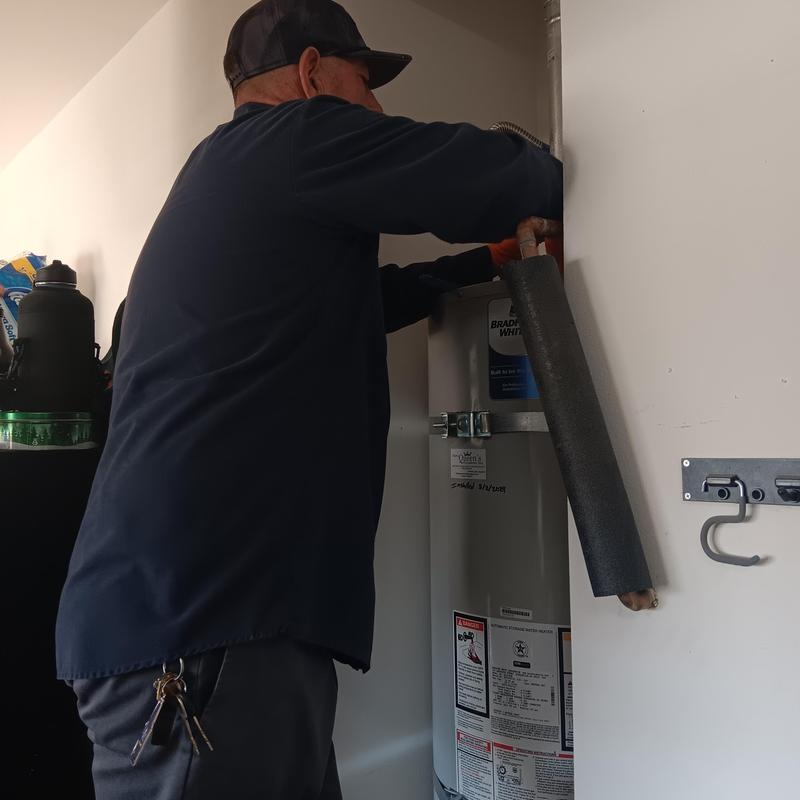 Water heater temperature relief valve replacement