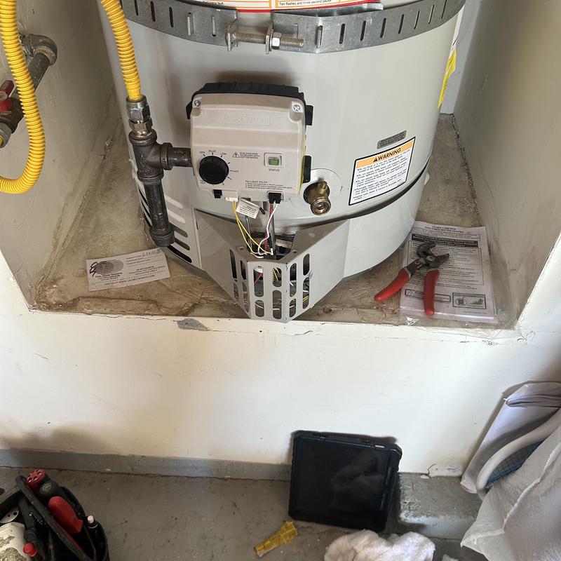 Gas control valve on Bradford White water heater