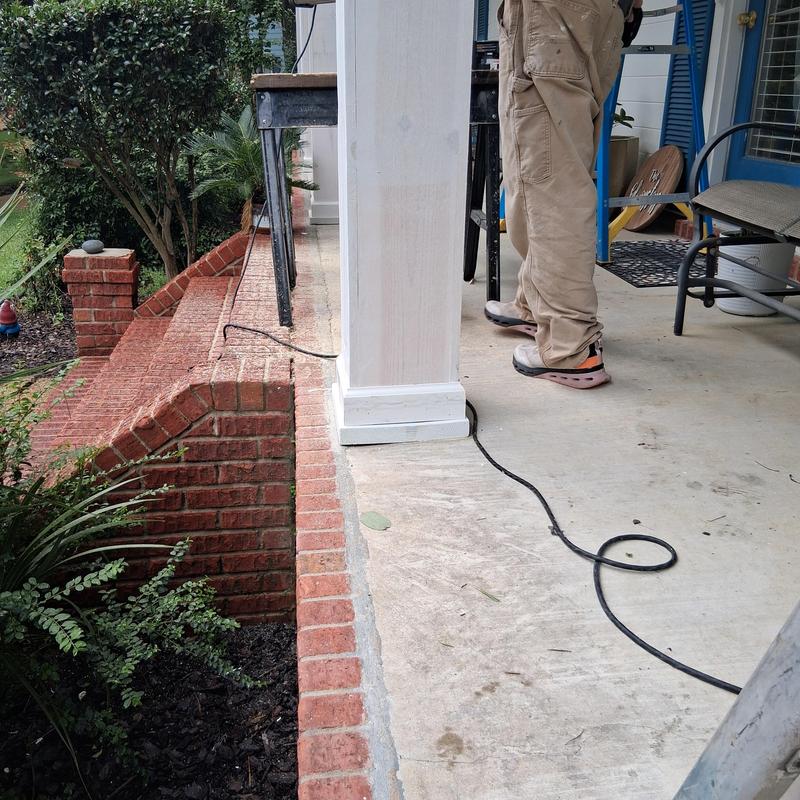 Porch column trim and paint in Madison, MS Porch column trim and paint in Madison, MS