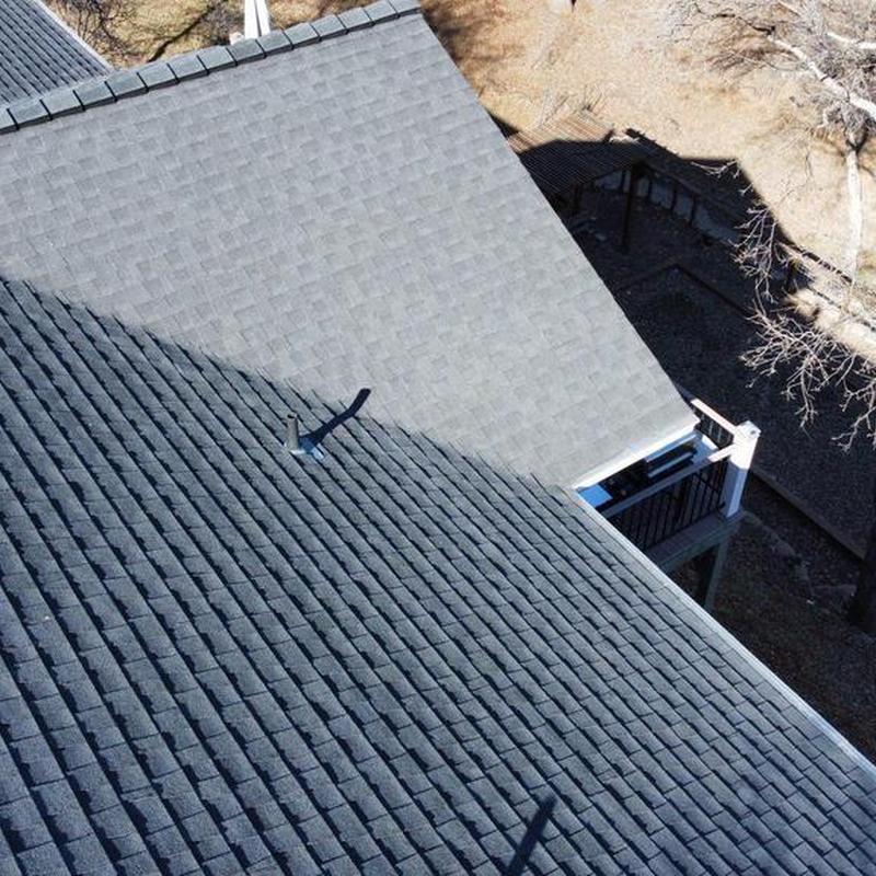 Vent pipe flashing on asphalt shingle roof in Sonora