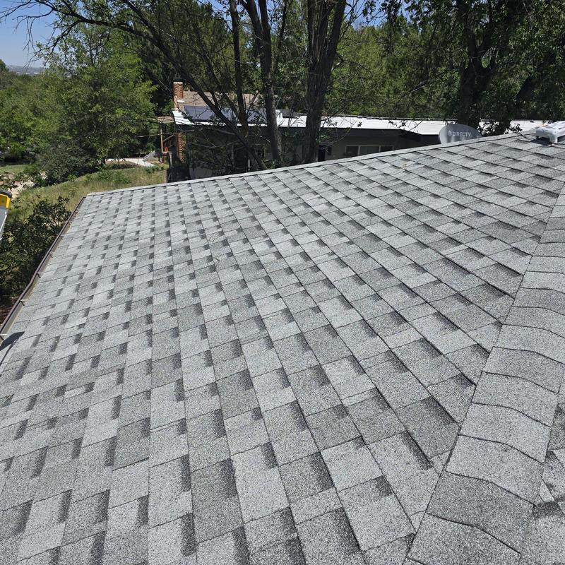 Asphalt shingle roof hail damage inspection, no damage