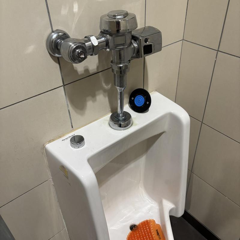Sloan Royal flush valve installation on urinal