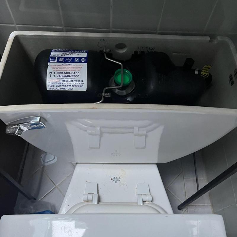Toilet tank flush valve and water supply repair