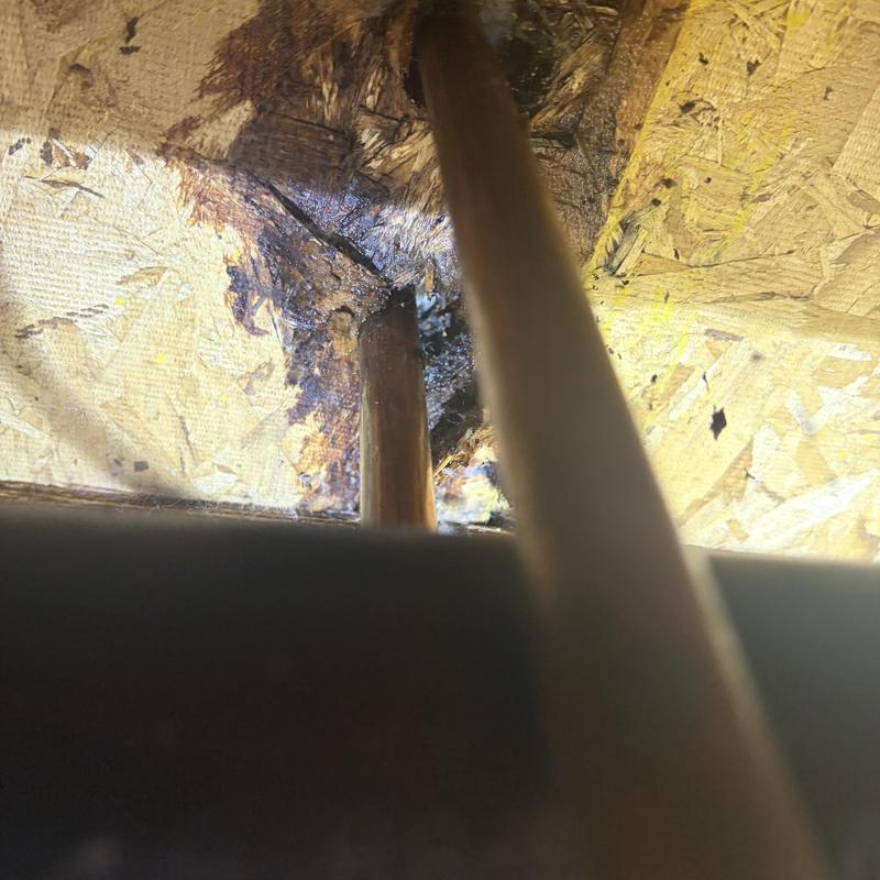 Shower cartridge leak causing ceiling water damage