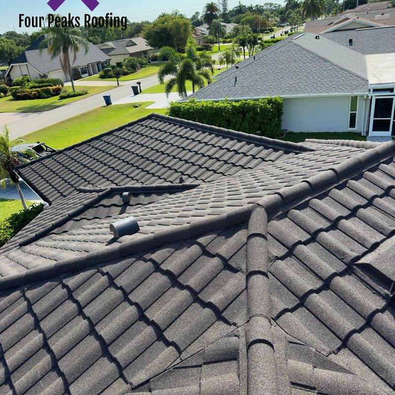 Stonecoated steel roof with Polyglass underlayment Stonecoated steel roof with Polyglass underlayment