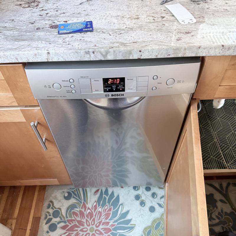 Dishwasher control panel and stainless steel door Dishwasher control panel and stainless steel door