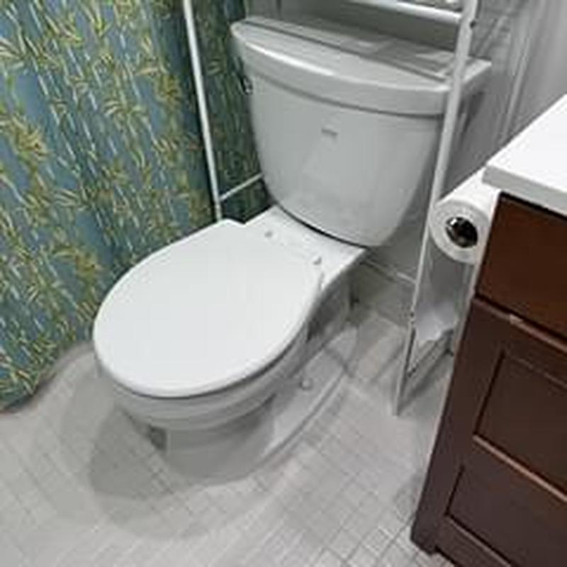 Toilet flange replacement with new wax seal installed Toilet flange replacement with new wax seal installed