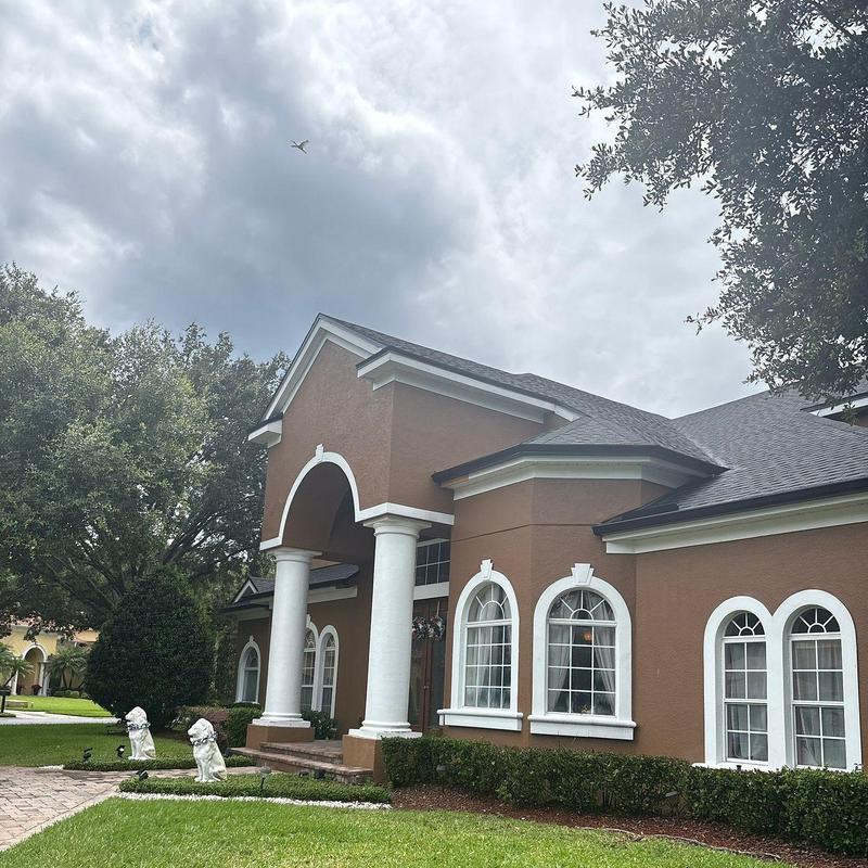 Architectural shingle roof with peel and stick underlayment