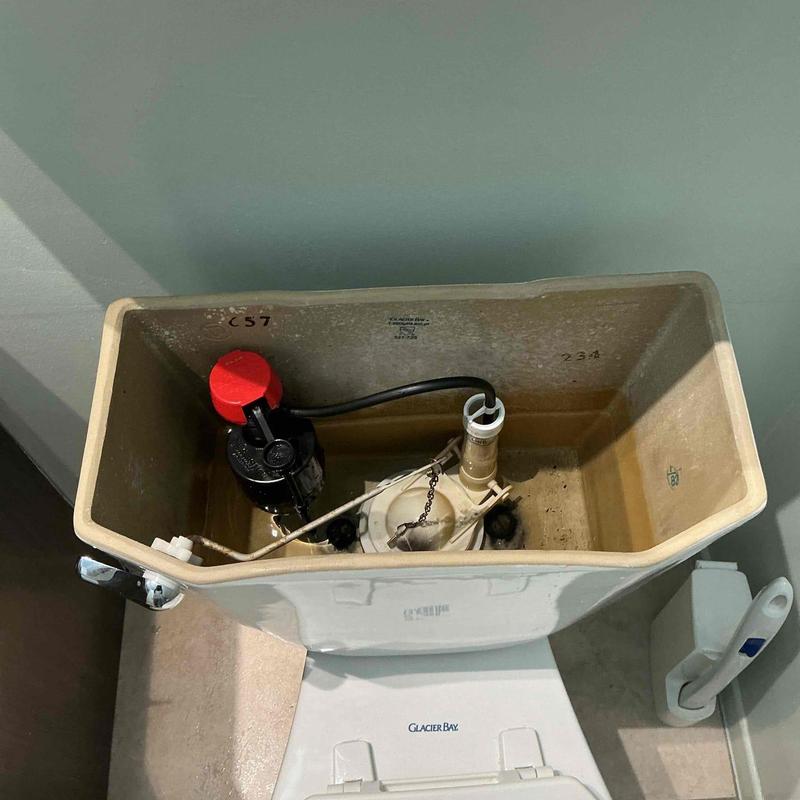 Pressure-assist Flush-Mate 503 fill valve in toilet tank
