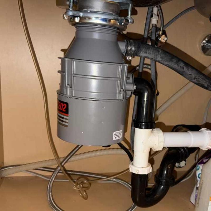 12 HP Badger 500 garbage disposal installation under sink