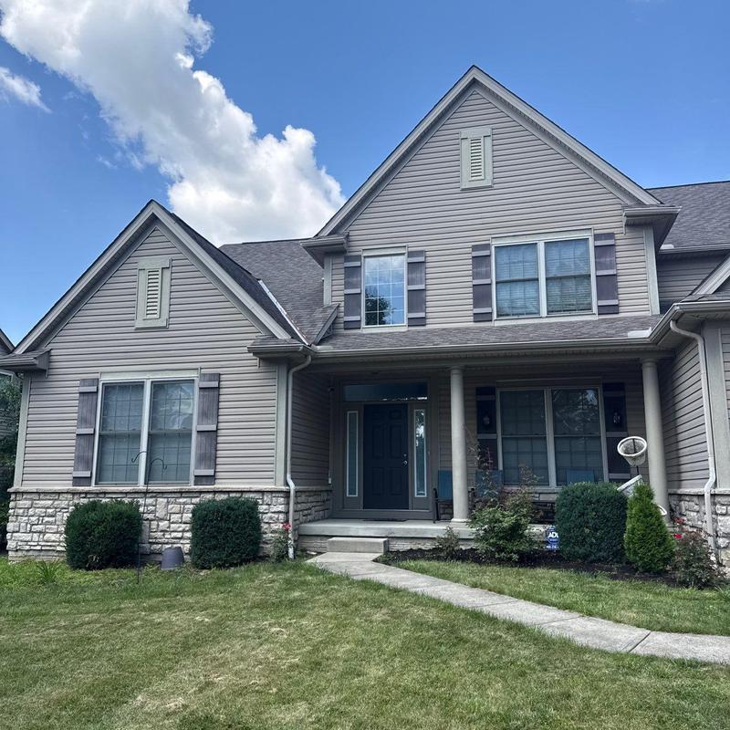 House siding and roof inspection with deck view House siding and roof inspection with deck view