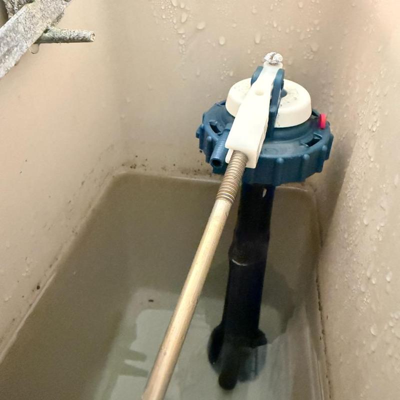Toilet fill valve and supply line replacement in tank