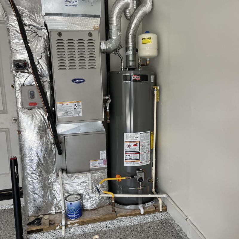 50 gallon gas water heater with water softener loop