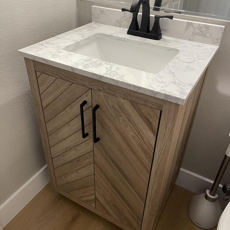 Bathroom sink faucet and pop-up drain installation