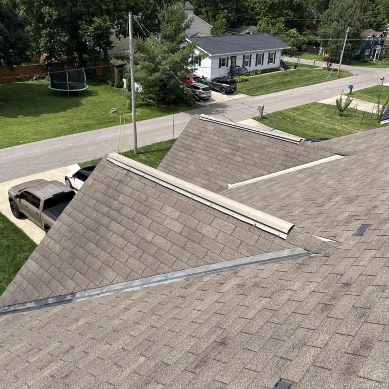 Asphalt shingle roof ridge and valley inspection Asphalt shingle roof ridge and valley inspection