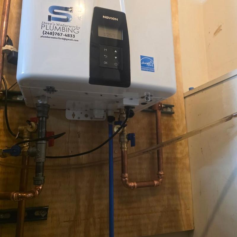 Navien 240 tankless water heater installation