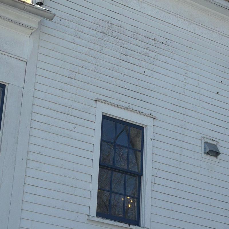 Wood siding exterior on residential house wall