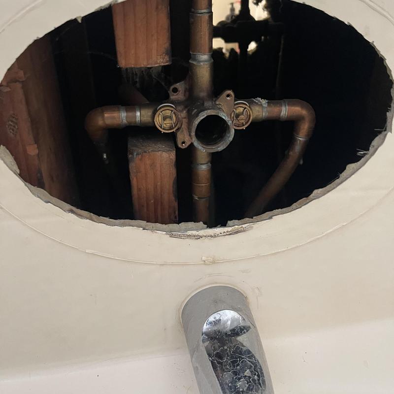 Moen 1225 shower valve cartridge installation cavity