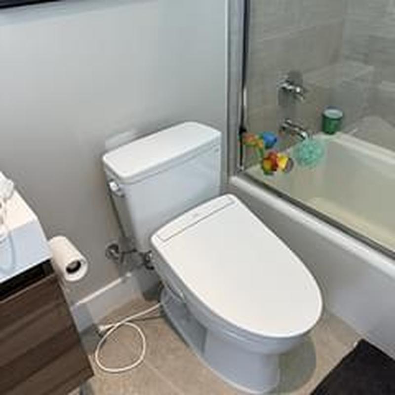 Toto washlet toilet installation with new flange Toto washlet toilet installation with new flange