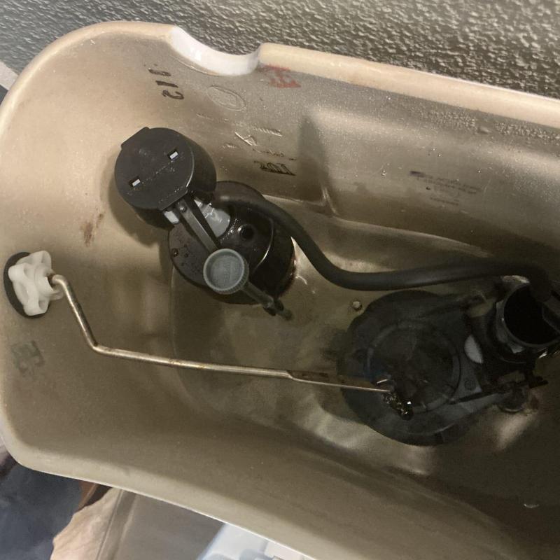 Toilet tank fill valve replacement inside tank