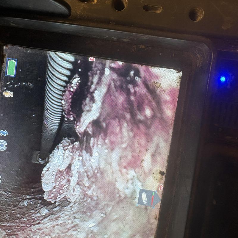 Mainline sewer pipe video inspection with snake tool