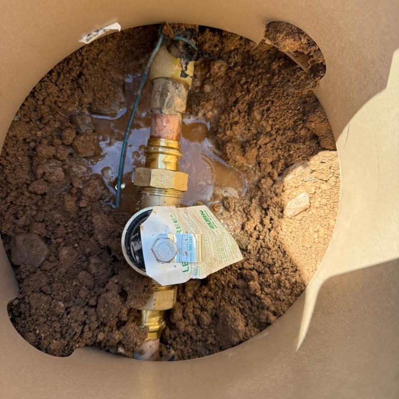 Pressure reducing valve installed on main water line