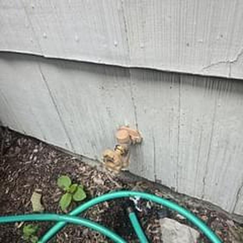 Outside spigot replacement with garden hose connection